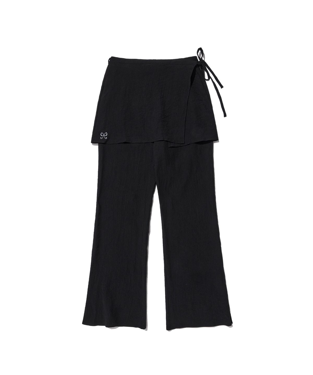 핍펫(PIPPET) 2-Way Layered Skirt Pants (black)