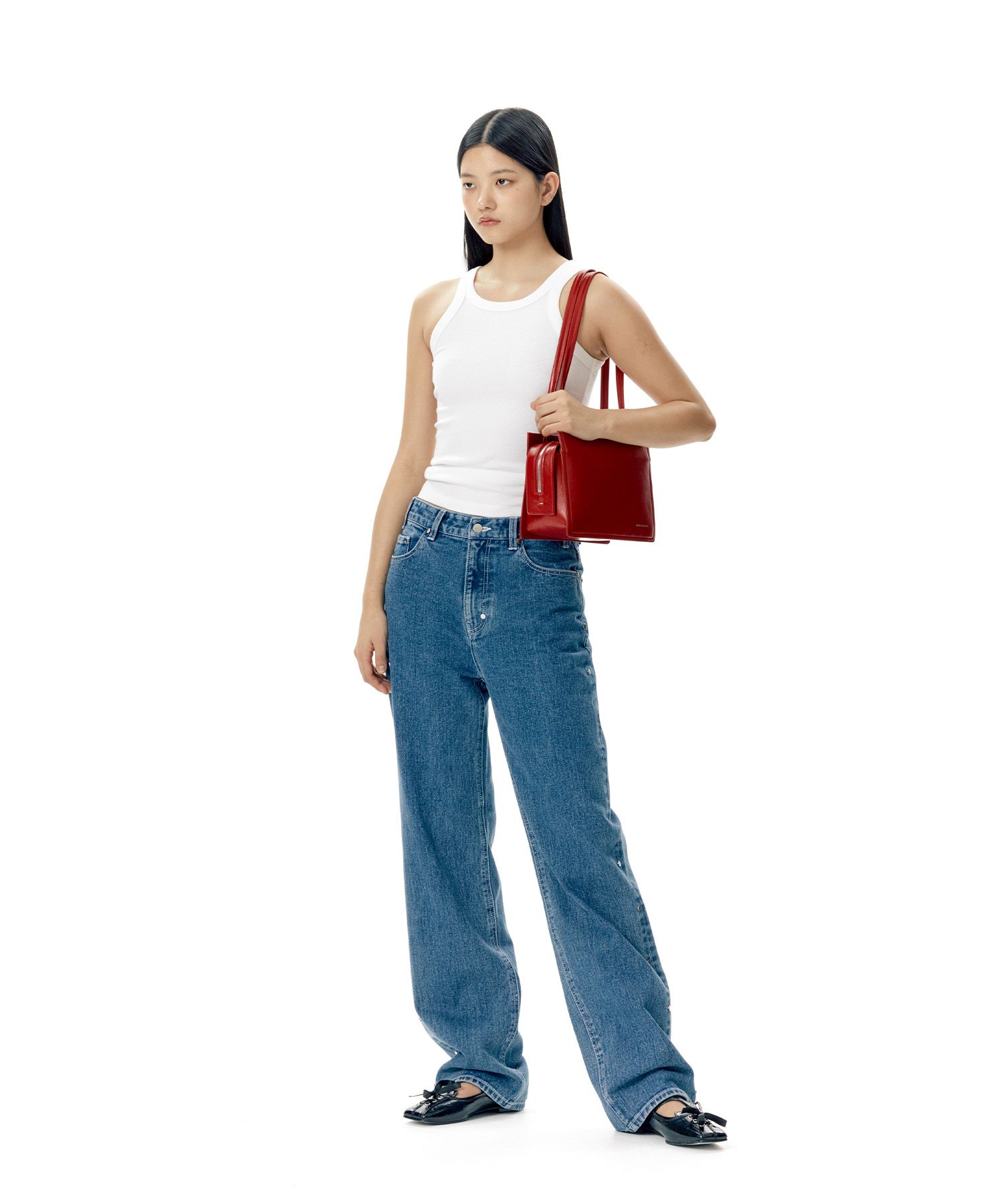 MUSINSA公式 | AMES-WORLDWIDE SQUARE SHOULDER BAG RED