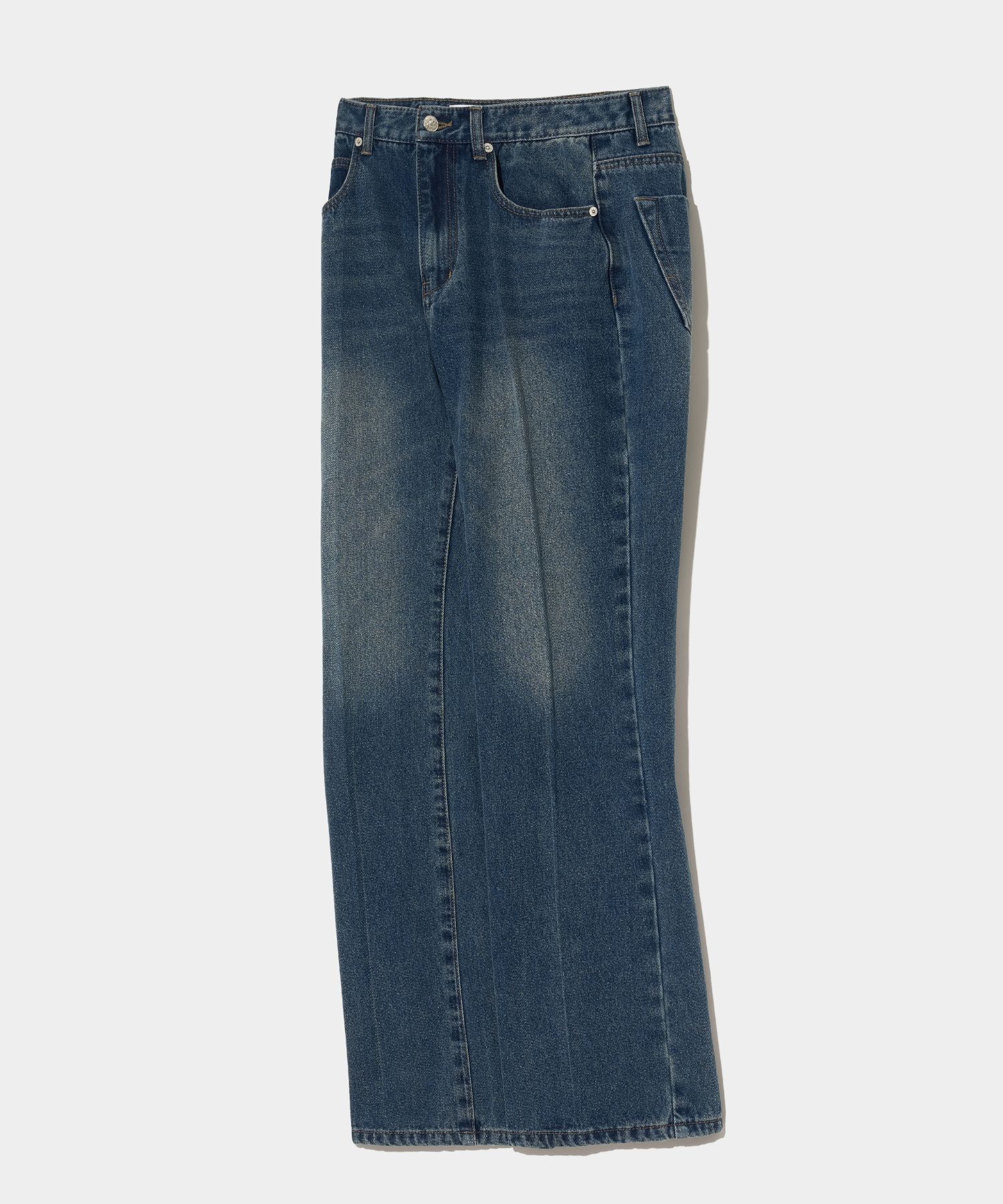 MUSINSA公式 | SATUR (W) Ellie Flare Denim Pants Union Washed