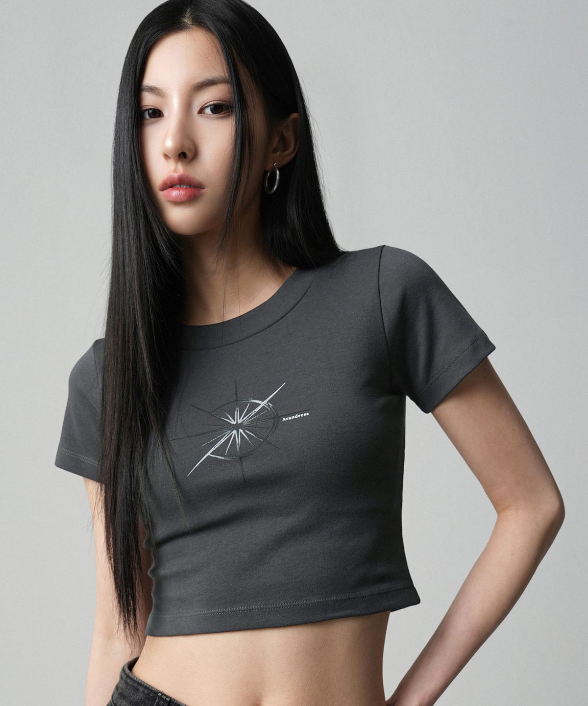 어반드레스(AVANDRESS) Shining Crop T-shirt - 3COL