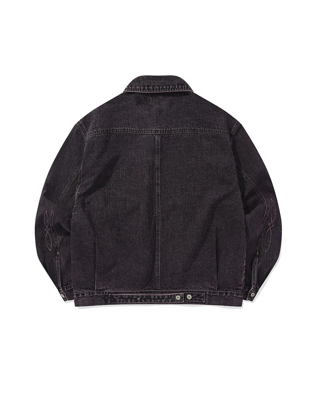 카락터(KARACTOR) Bleach dyeing trucker jacket / Vintage purple