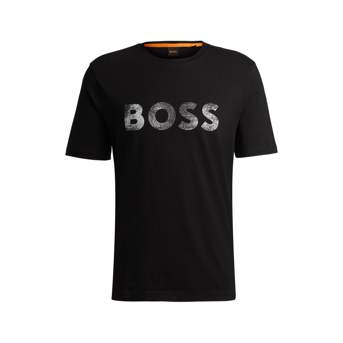 보스(BOSS) 믹스 로고 프린트 반팔 티셔츠 50515997_001