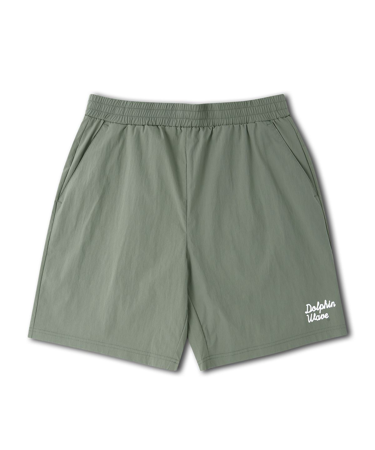 돌핀웨이브어패럴(DOLPHIN WAVE APPAREL) [세트] 돌핀 스트레치 우븐 반팔티셔츠 & 반바지 카키