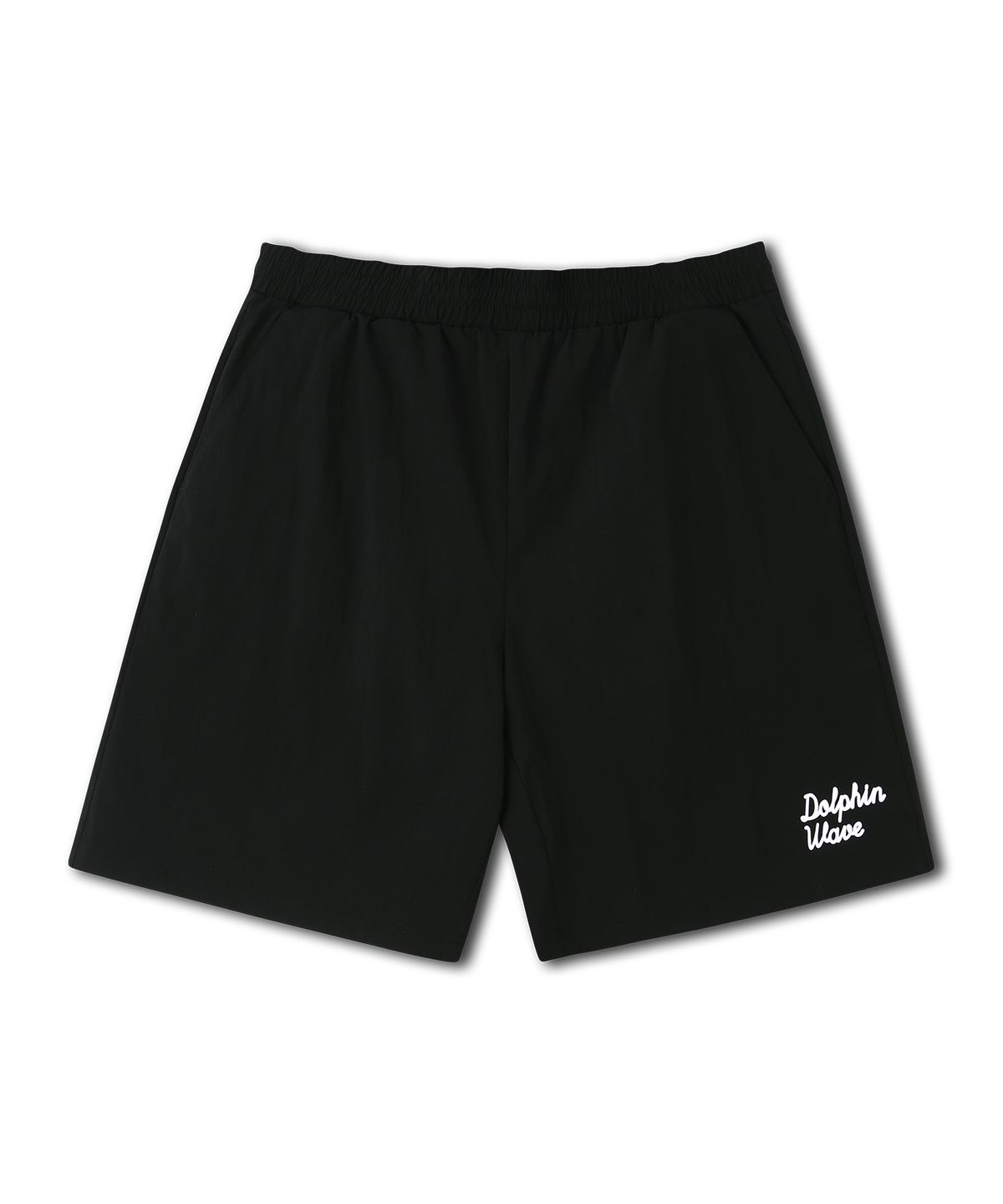 돌핀웨이브어패럴(DOLPHIN WAVE APPAREL) [세트] 돌핀 스트레치 우븐 반팔티셔츠 & 반바지 블랙