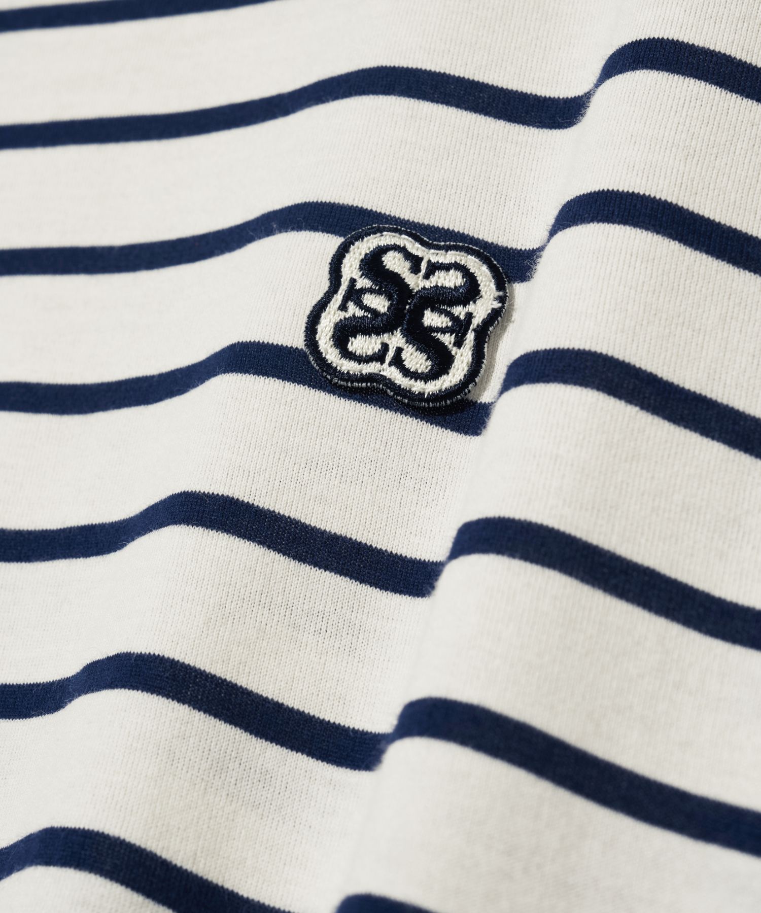 MUSINSA | SATUR All Day Cotton Stripe Short Sleeve T-shirt