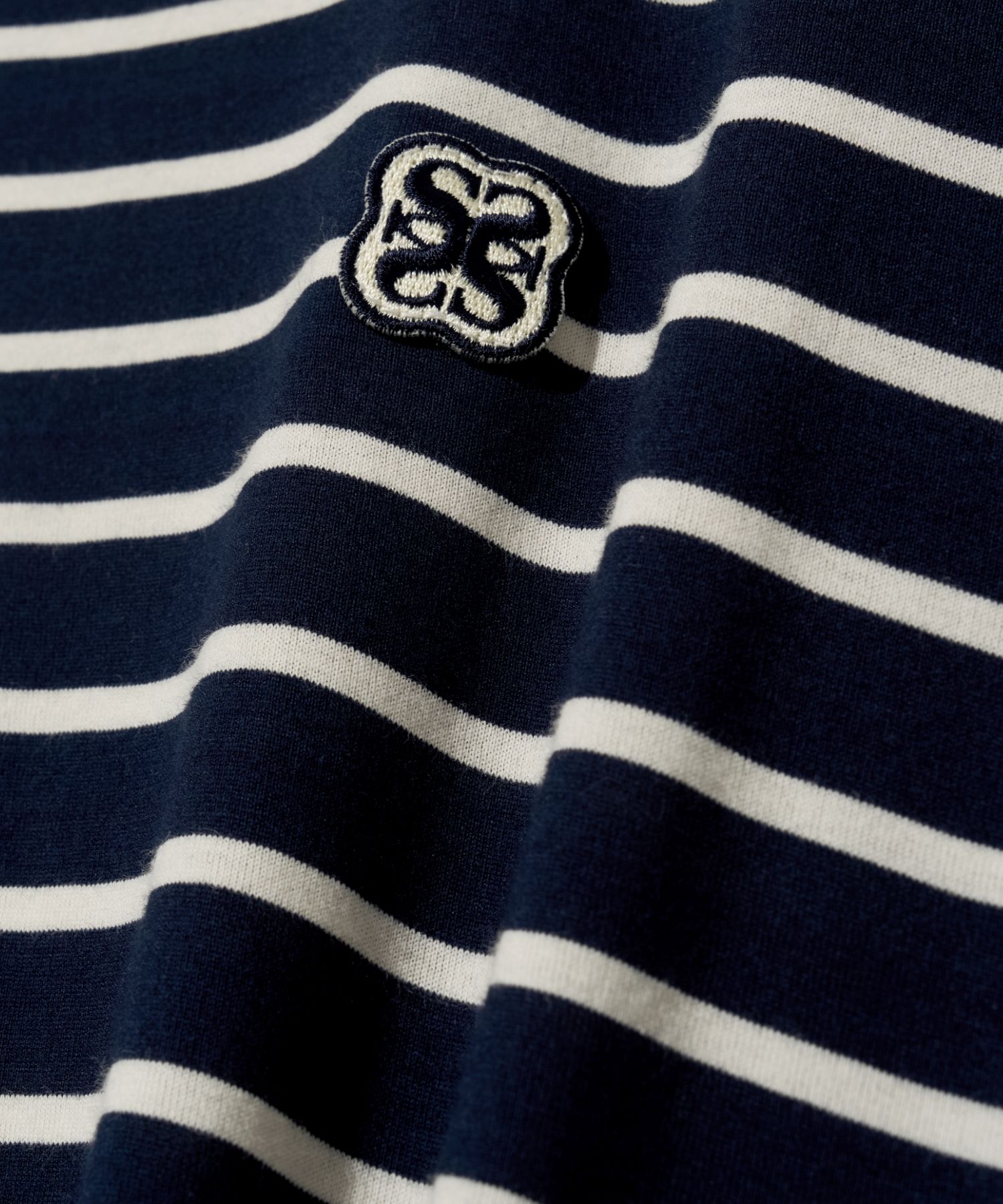 MUSINSA公式 | SATUR All-Day Cotton Stripe Short-Sleeved T