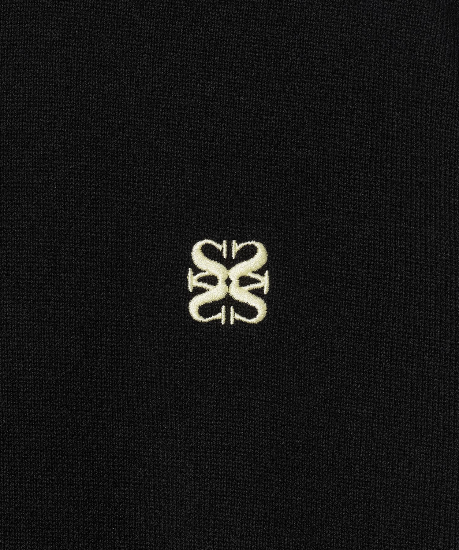 MUSINSA | SATUR Classic Crew Neck Half Knit Black
