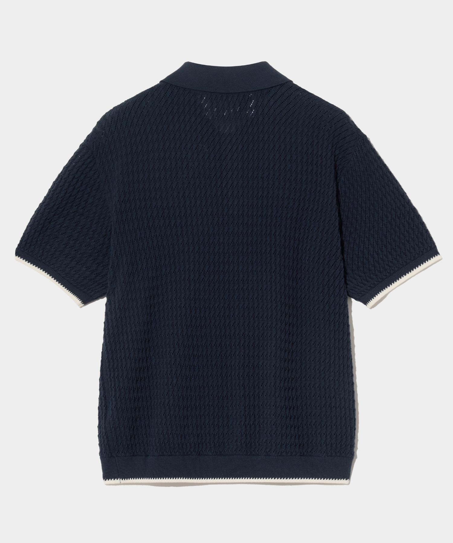 ニット・セーター SATUR Diagonal collar half knit classic navy MUSINSA公式 | SATUR Diagonal Collar Half Knitwear Classic Navy