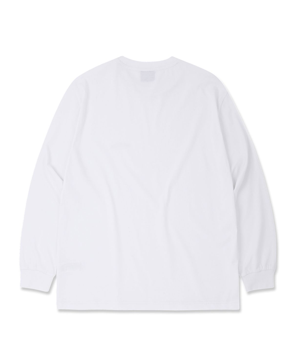 돌핀웨이브어패럴(DOLPHIN WAVE APPAREL) [세트] 돌핀 아치로고 롱 슬리브 티셔츠 화이트 & 아치로고 원턱 반바지 멜란지그레이