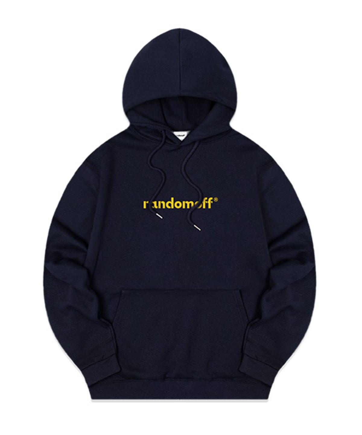 랜덤오프(RANDOMOFF) BASIC LOGO 후드티 [네이비]