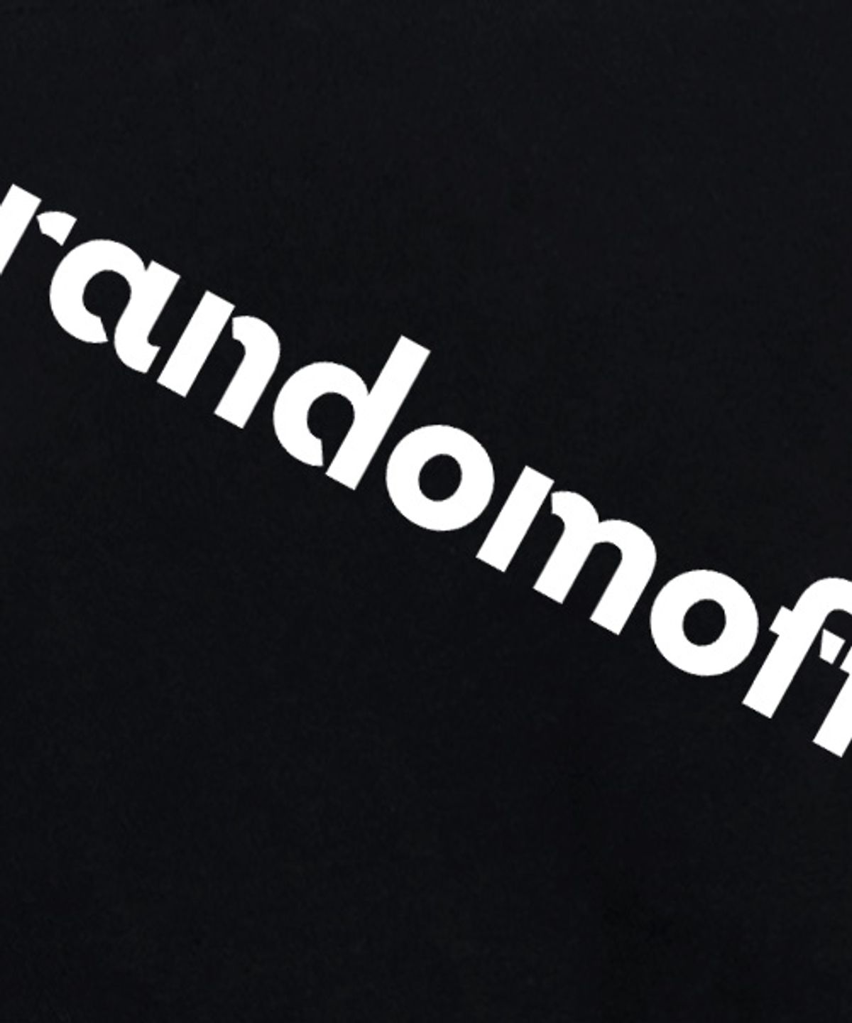랜덤오프(RANDOMOFF) BASIC LOGO 후드티 [블랙]