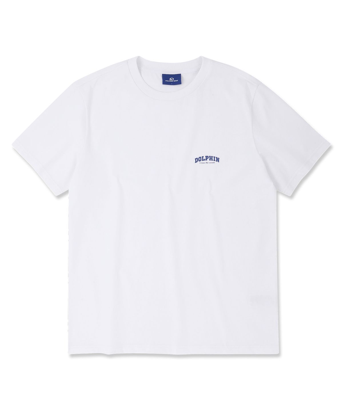 돌핀웨이브어패럴(DOLPHIN WAVE APPAREL) [세트] 돌핀 아치로고 티셔츠 반팔 화이트 & 아치로고 원턱 반바지 멜란지그레이