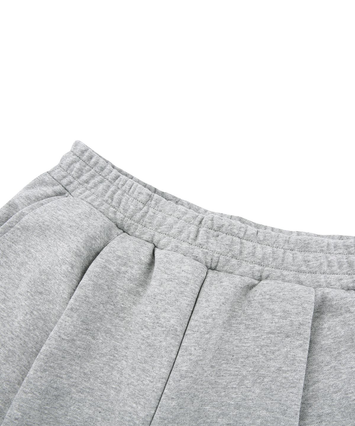 돌핀웨이브어패럴(DOLPHIN WAVE APPAREL) [세트] 돌핀 아치로고 티셔츠 반팔 화이트 & 아치로고 원턱 반바지 멜란지그레이