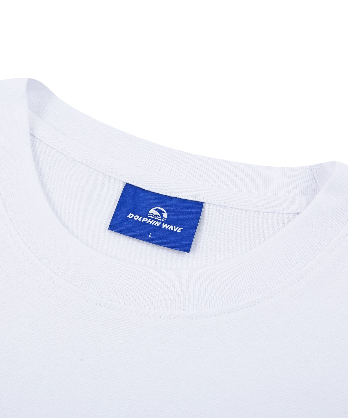 돌핀웨이브어패럴(DOLPHIN WAVE APPAREL) [세트] 돌핀 레이어드 아치로고 반팔티셔츠 화이트 & 아치로고 원턱 반바지 멜란지그레이