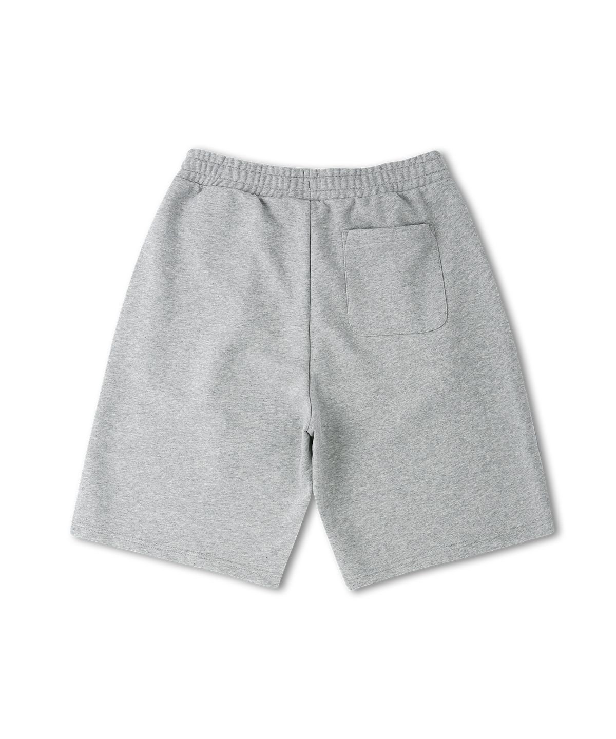 돌핀웨이브어패럴(DOLPHIN WAVE APPAREL) [세트] 돌핀 레이어드 아치로고 반팔티셔츠 화이트 & 아치로고 원턱 반바지 멜란지그레이