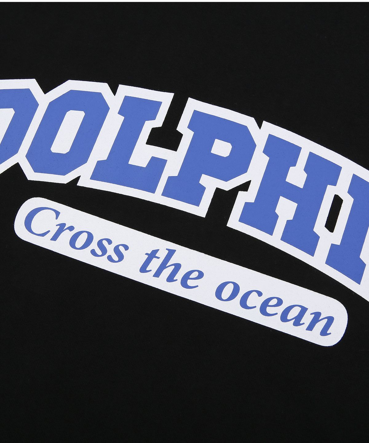 돌핀웨이브어패럴(DOLPHIN WAVE APPAREL) [세트] 돌핀 레이어드 아치로고 반팔티셔츠 블랙 & 아치로고 원턱 반바지 블랙