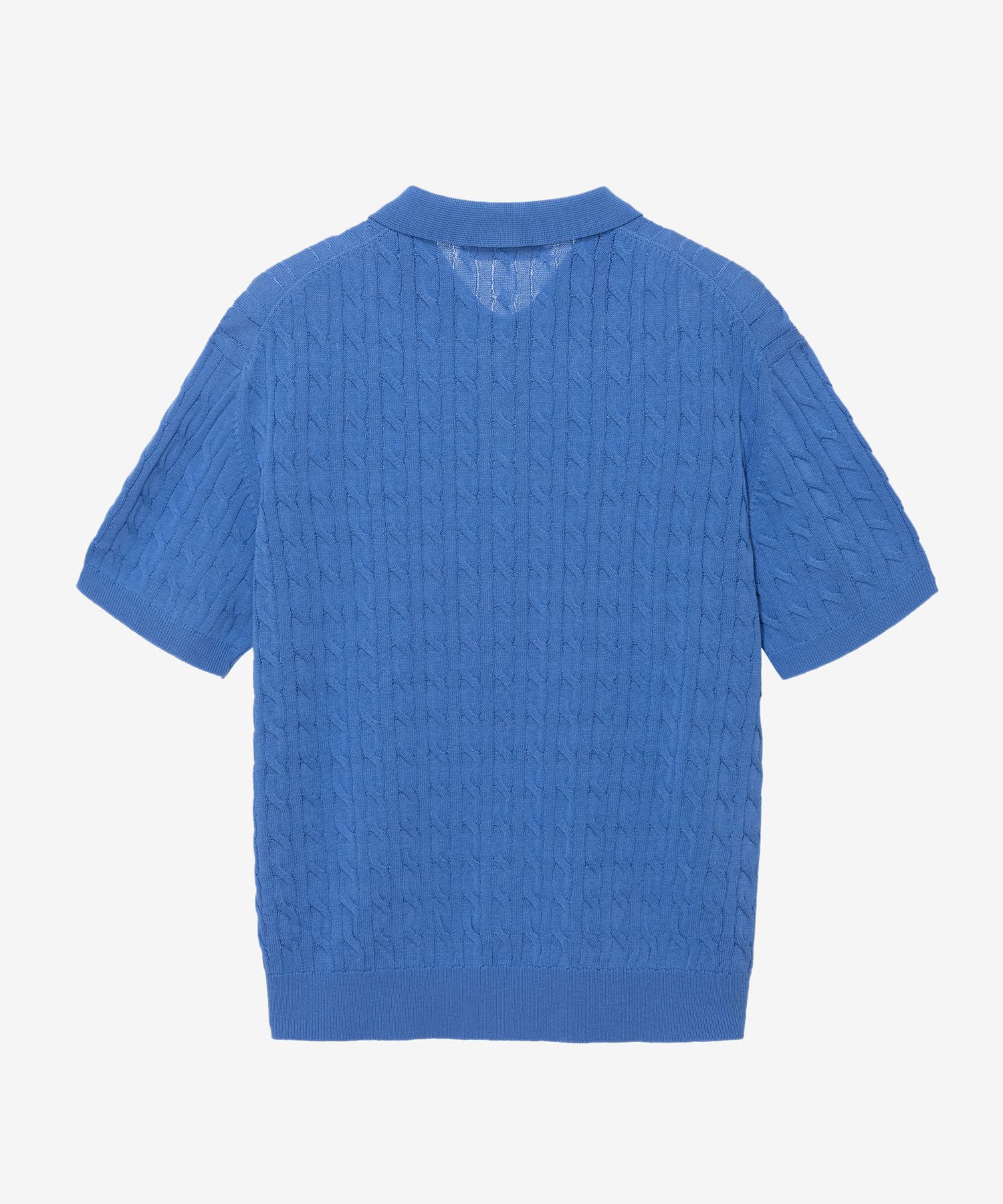 MUSINSA | MINDBRIDGE Cable collar short sleeve knit - 3 colors
