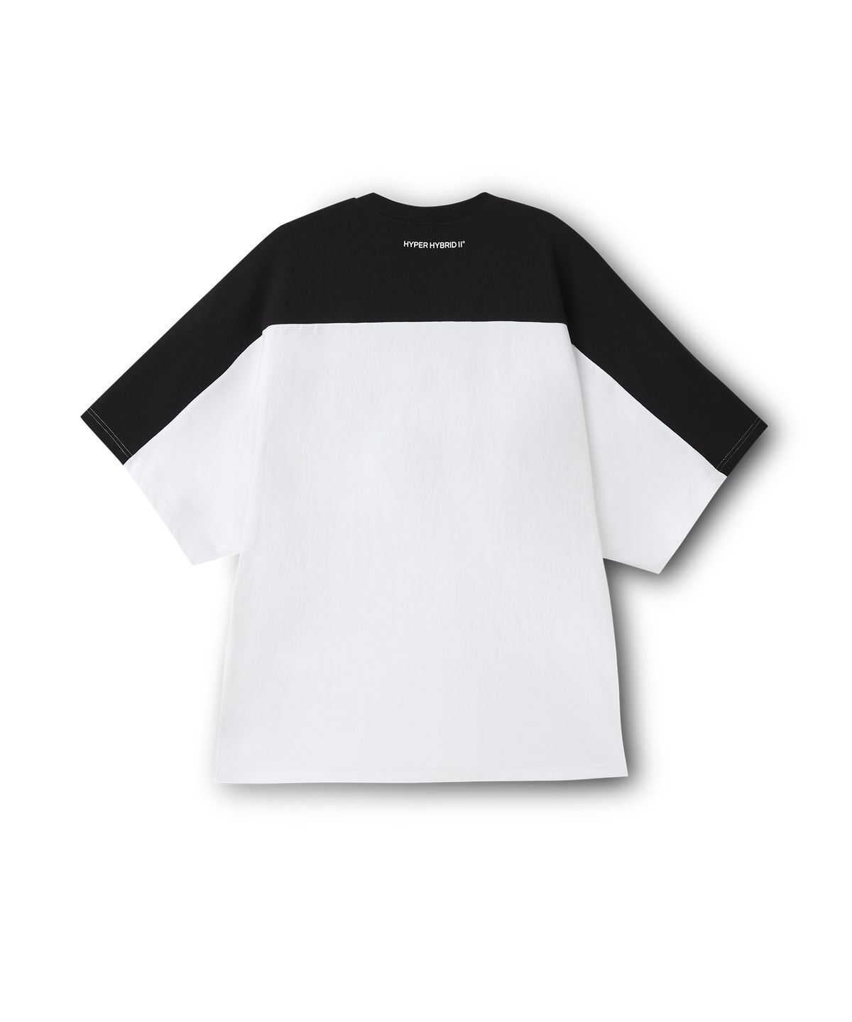 하이투(HYIIⁿ) UNISEX 넘버 프린트 브이넥 오버핏 티셔츠 블랙