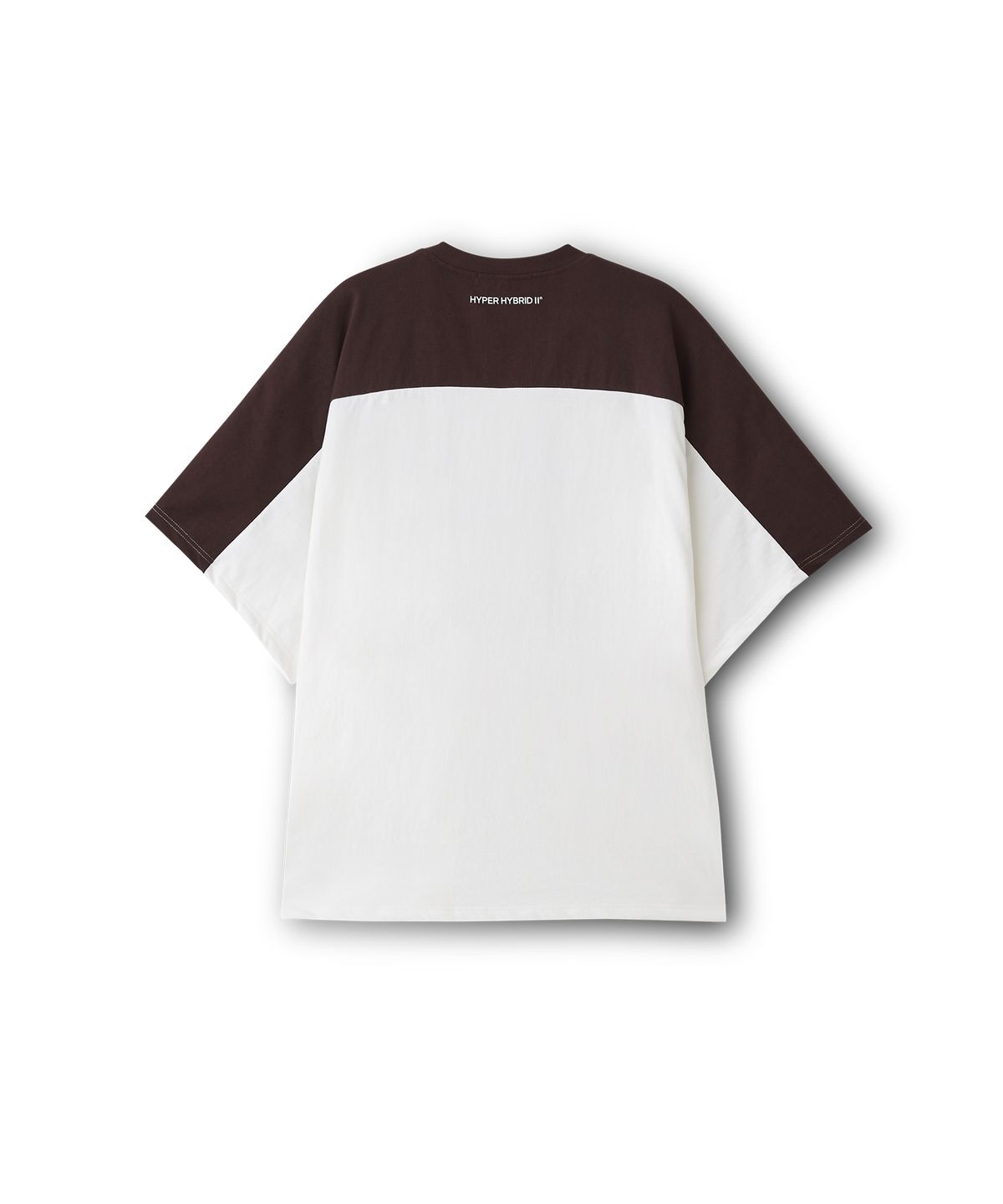 하이투(HYIIⁿ) UNISEX 넘버 프린트 브이넥 오버핏 티셔츠 브라운