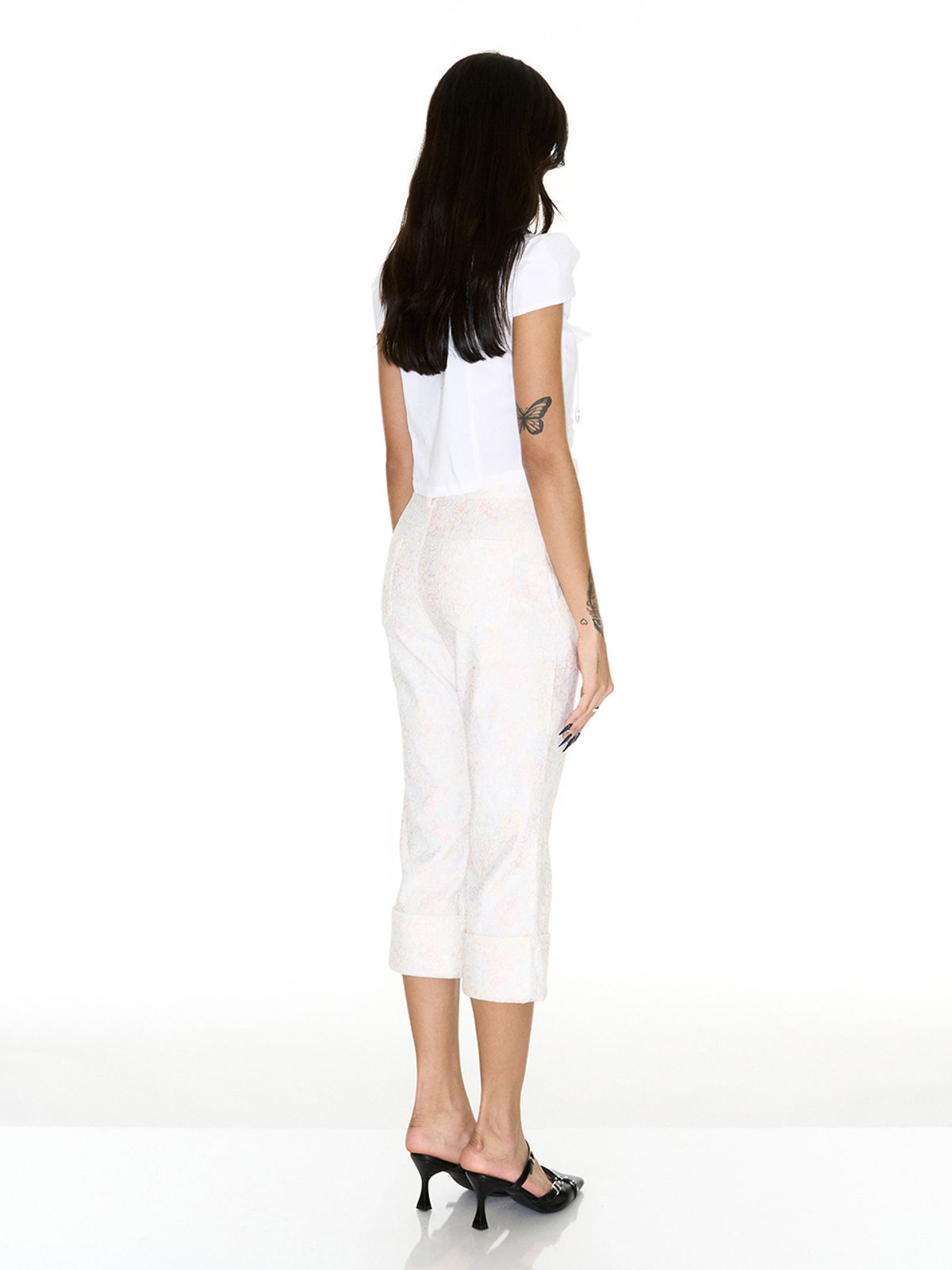 쎄쎄쎄(SETSETSET) TAS SHIRRING CARGO SHIRT WHITE