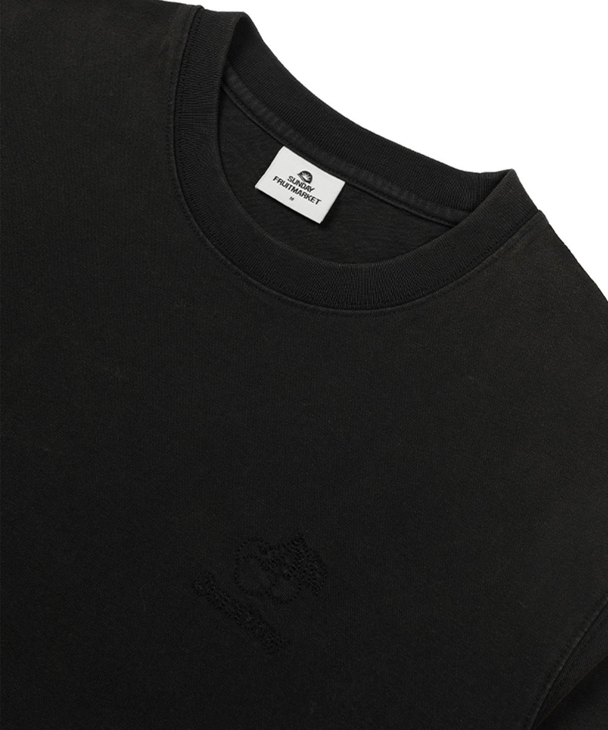 선데이후르츠마켓(SUNDAY FRUIT MARKET) CHERRY WASHED LS TEE BLACK