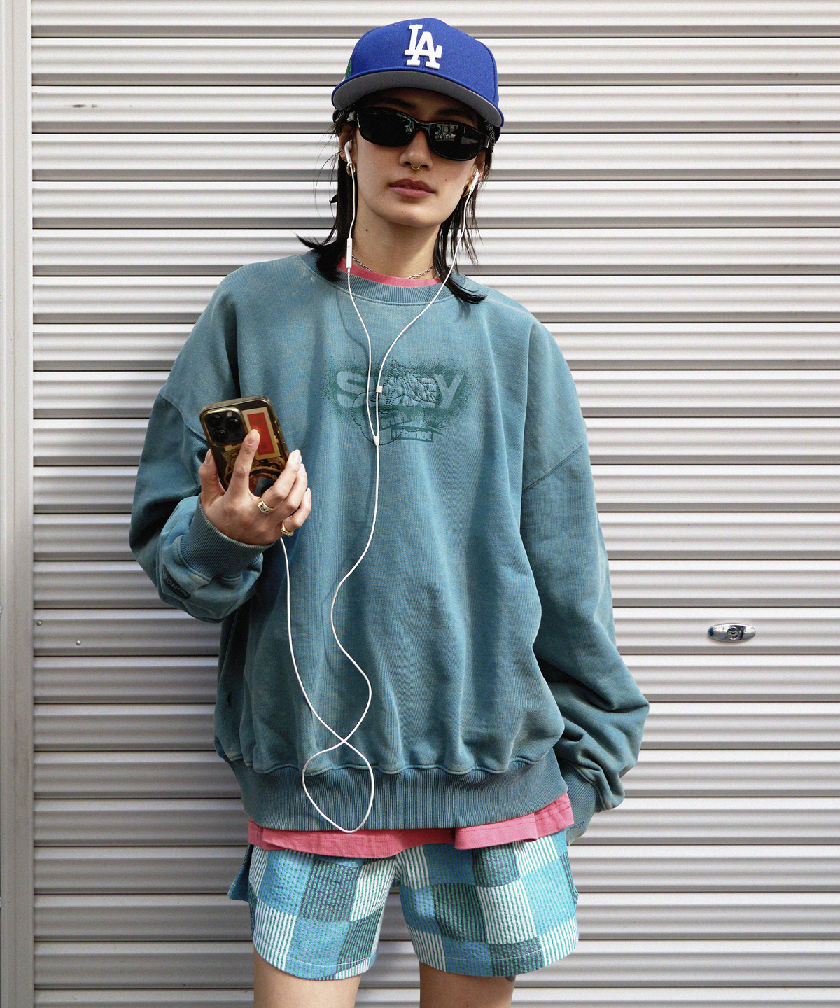 선데이후르츠마켓(SUNDAY FRUIT MARKET) CHERRY WASHED CREW PINK