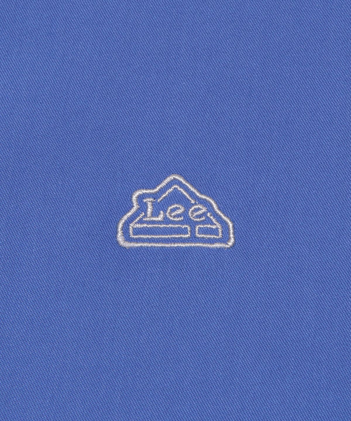 리(LEE) 우먼 라운드 카라 반팔 셔츠 블루