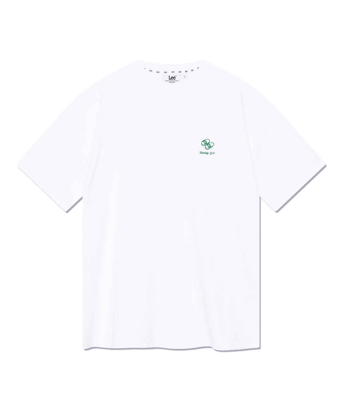리(LEE) 파라다이스 비치 버디리 그래픽 티셔츠 화이트