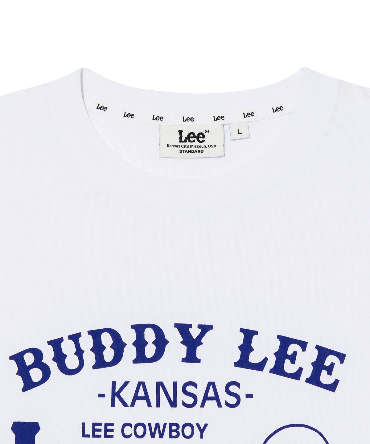 리(LEE) 카우보이 버디리 그래픽 티셔츠 화이트