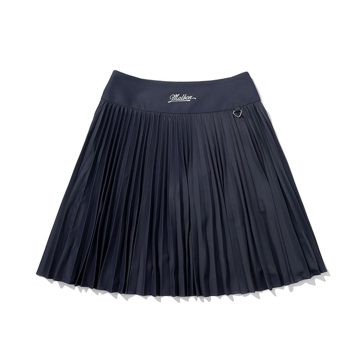 말본 골프(MALBON GOLF) 하이웨이스트 언발란스 저지 스커트 NAVY (WOMAN)