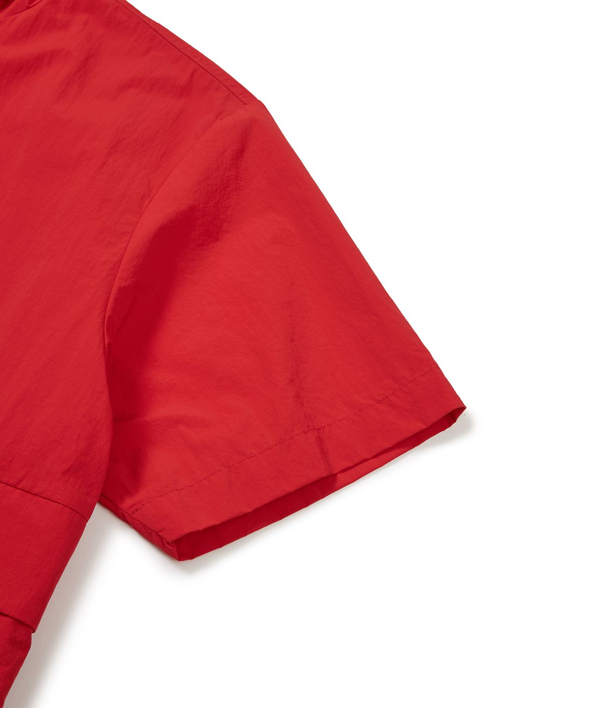 스노우피크 어패럴(SNOWPEAK APPAREL) 타슬란 우븐 비비드 반팔 아노락 Red (S24MMLAN56)