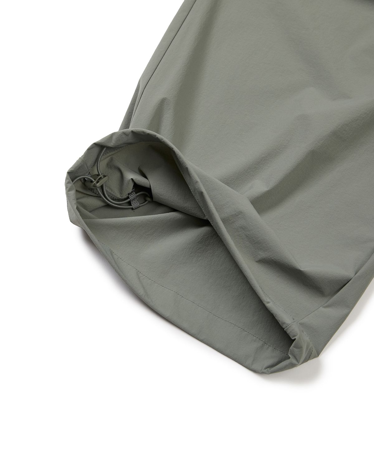 스노우피크 어패럴(SNOWPEAK APPAREL) 씬테크 우븐 세미 와이드 스트링 팬츠 Light Khaki (S24MMSPT34)