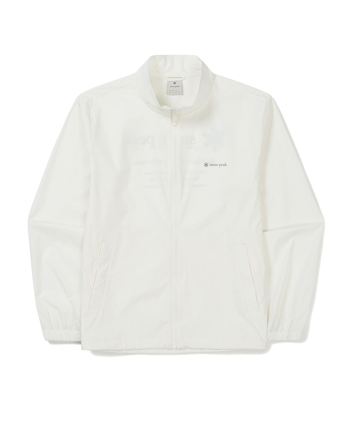스노우피크 어패럴(SNOWPEAK APPAREL) 씬테크 우븐 스탠드넥 바람막이 Off White (S24MMSWB34)