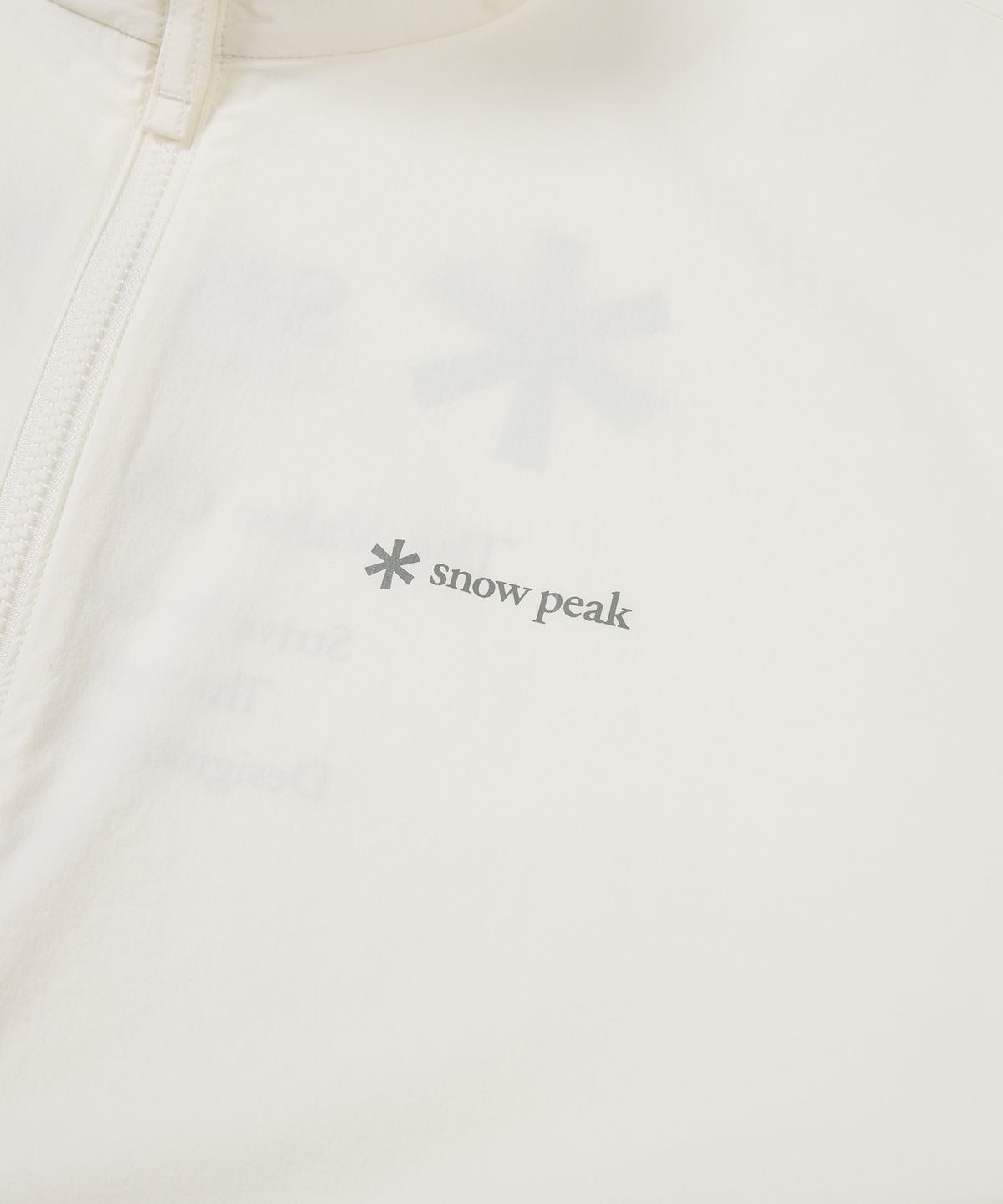 스노우피크 어패럴(SNOWPEAK APPAREL) 씬테크 우븐 스탠드넥 바람막이 Off White (S24MMSWB34)