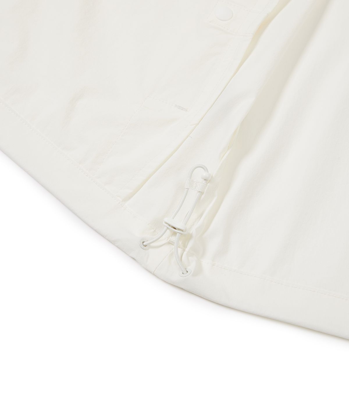 스노우피크 어패럴(SNOWPEAK APPAREL) 씬테크 우븐 스탠드넥 바람막이 Off White (S24MMSWB34)