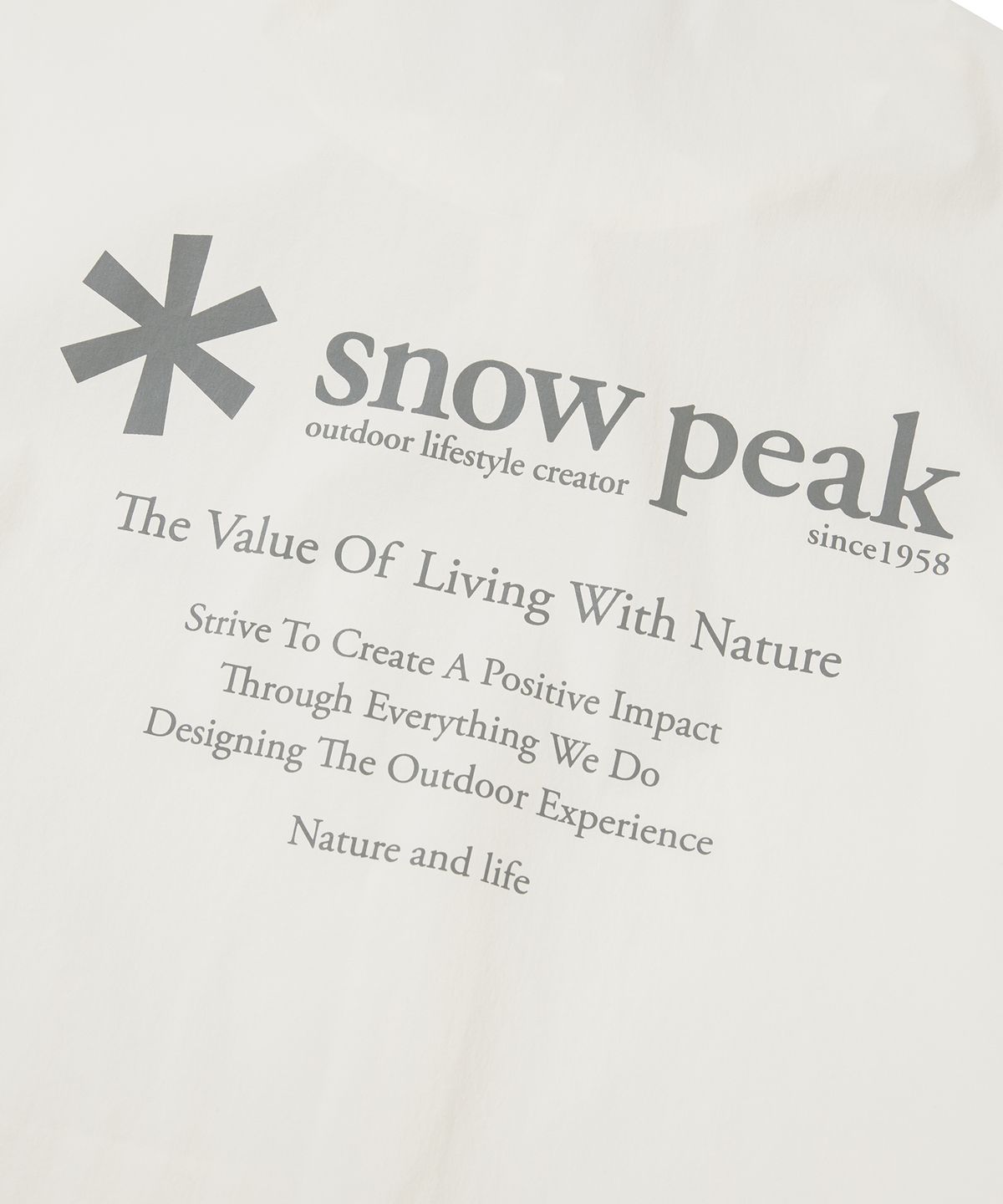 스노우피크 어패럴(SNOWPEAK APPAREL) 씬테크 우븐 스탠드넥 바람막이 Off White (S24MMSWB34)