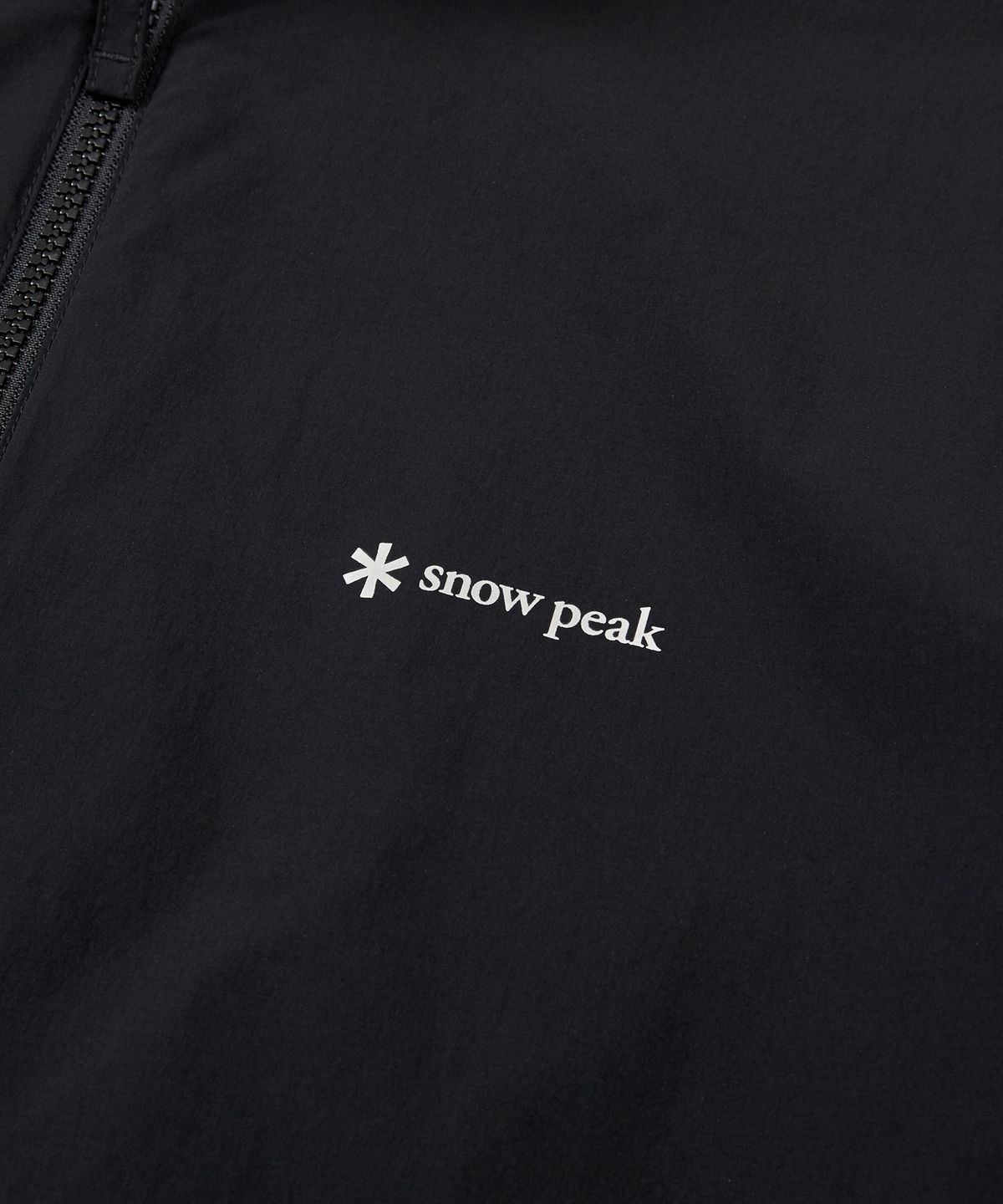 스노우피크 어패럴(SNOWPEAK APPAREL) 씬테크 우븐 스탠드넥 바람막이 Black (S24MMSWB34)