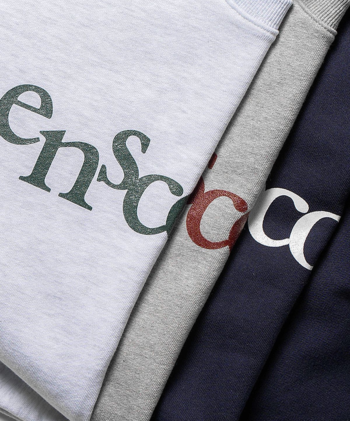 이에스엔(ESN) EnScoNce 그래픽 오버핏 스웻셔츠 화이트멜란지