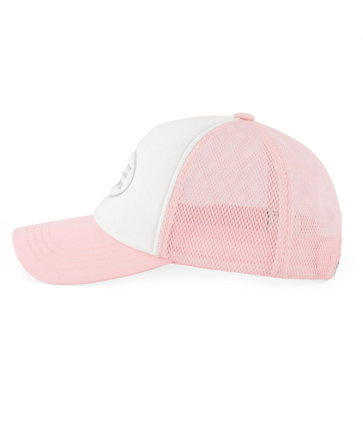 언더컨트롤(UNDERCONTROL) 여름 메쉬 햇빛 차단 로고 배색 볼캡 남녀공용 야구모자 UC CIRCLE / MESH TRUCKER B B / L PINK