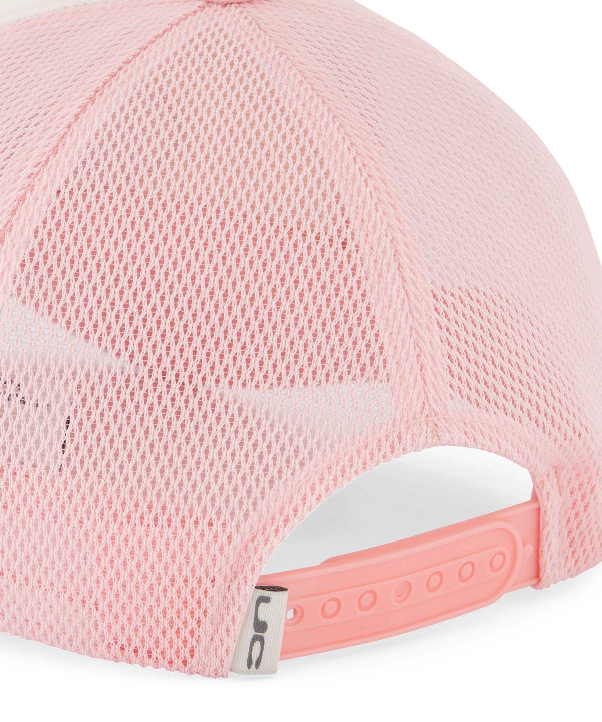 언더컨트롤(UNDERCONTROL) 여름 메쉬 햇빛 차단 로고 배색 볼캡 남녀공용 야구모자 UC CIRCLE / MESH TRUCKER B B / L PINK