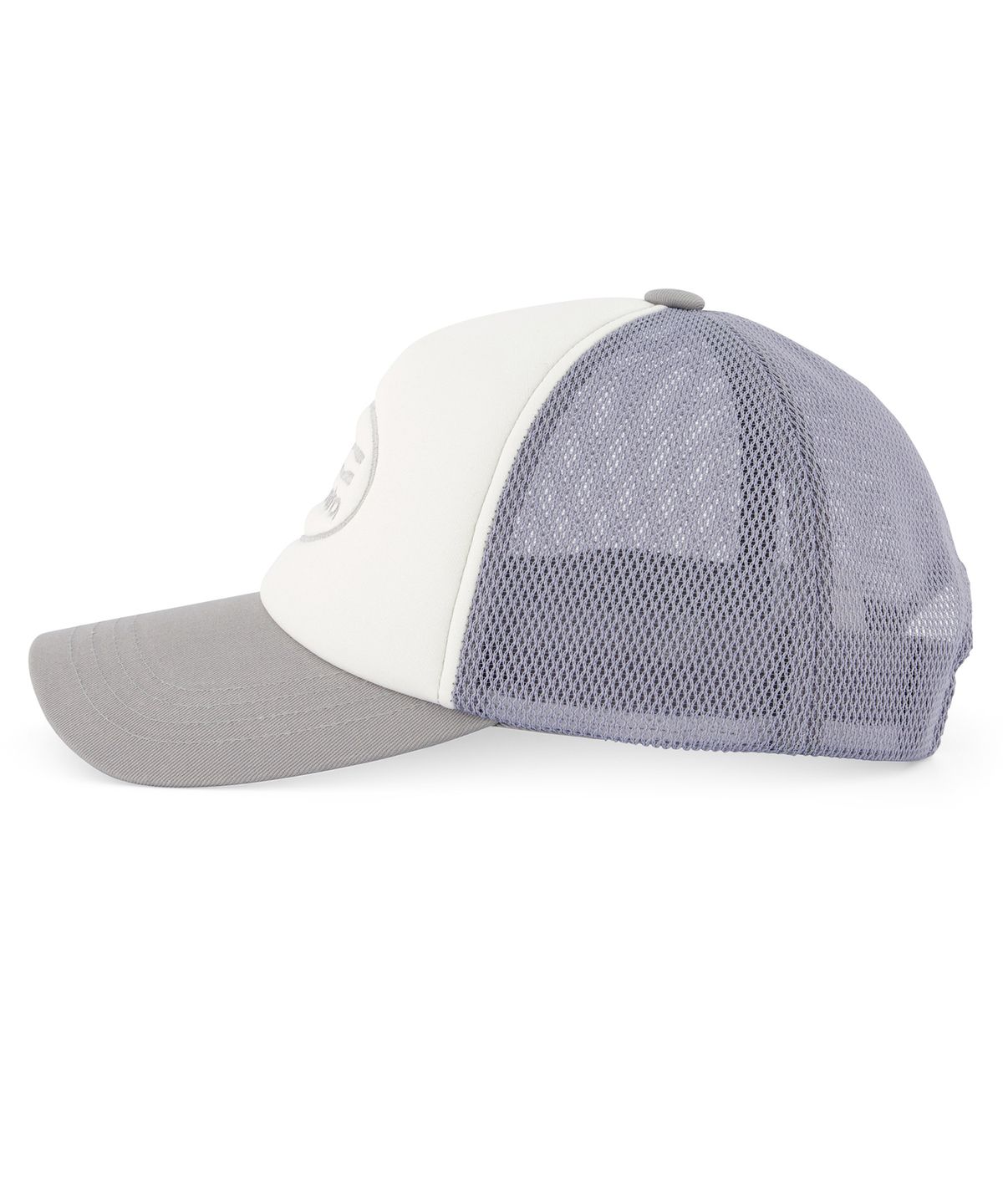 언더컨트롤(UNDERCONTROL) 여름 메쉬 햇빛 차단 로고 배색 볼캡 남녀공용 야구모자 UC CIRCLE / MESH TRUCKER B B / P GREY