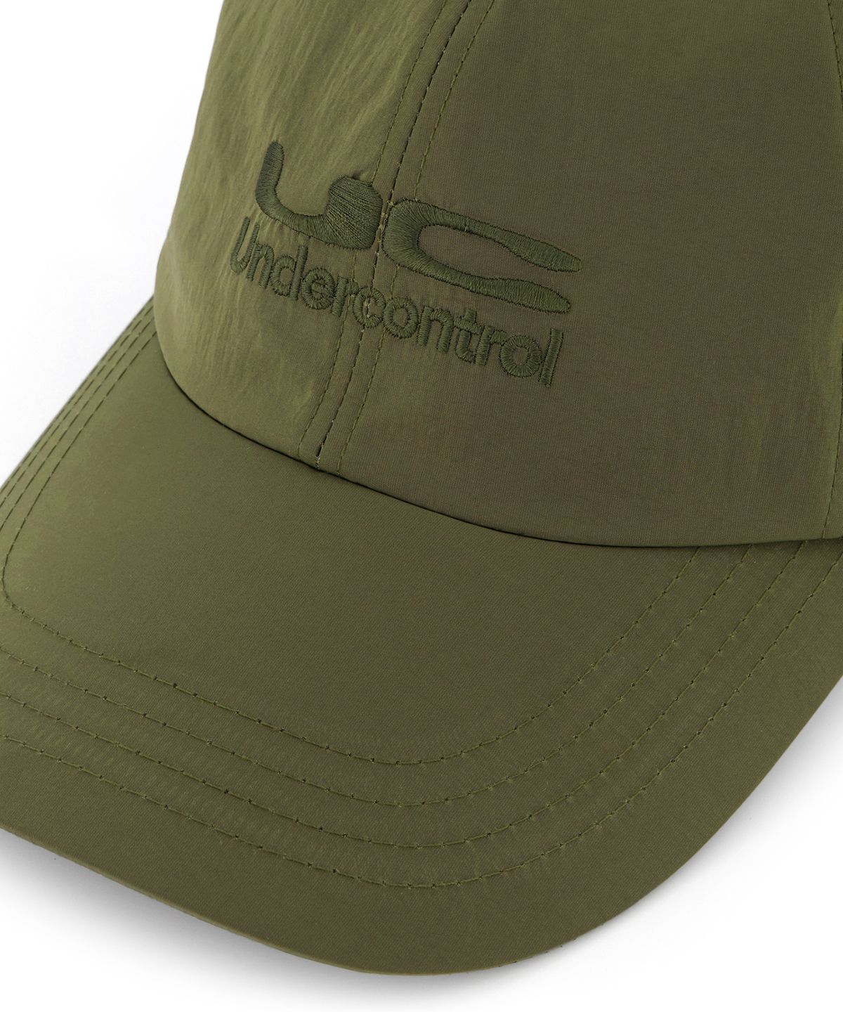 언더컨트롤(UNDERCONTROL) 여름 나일론 긴 챙 소프트탑 깊은 로고 볼캡 남녀공용 야구모자 UC DUPLEX / NYLON B B / OLIVE