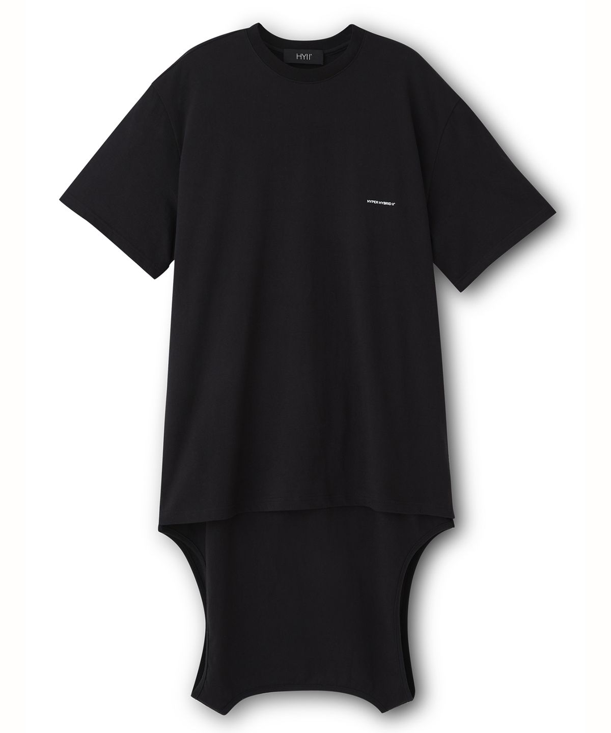하이투(HYIIⁿ) UNISEX 하이브리드 투웨이 티셔츠 [블랙]