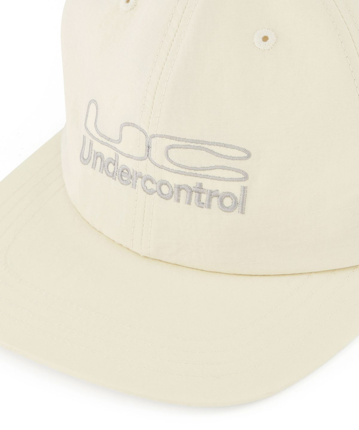 언더컨트롤(UNDERCONTROL) 여름 나일론 평챙 스냅백 남녀공용 야구모자 UC LINE DUPLEX / NYLON F B / BUTTER