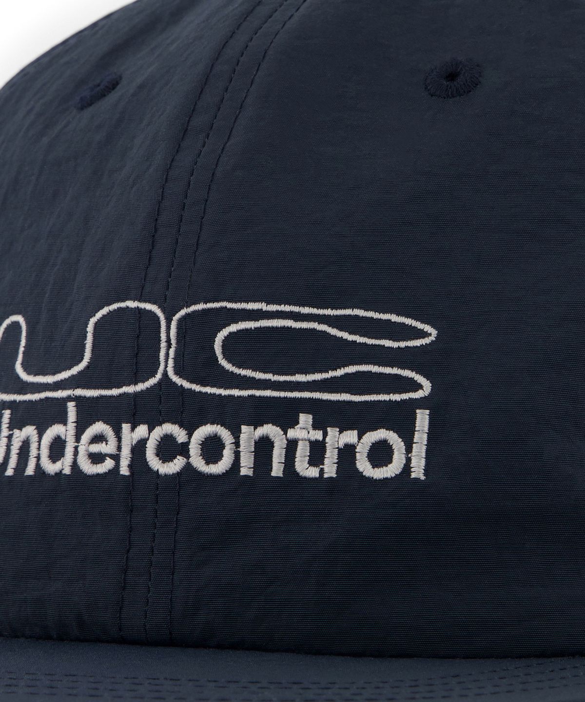 언더컨트롤(UNDERCONTROL) 여름 나일론 평챙 스냅백 남녀공용 야구모자 UC LINE DUPLEX / NYLON F B / D NAVY