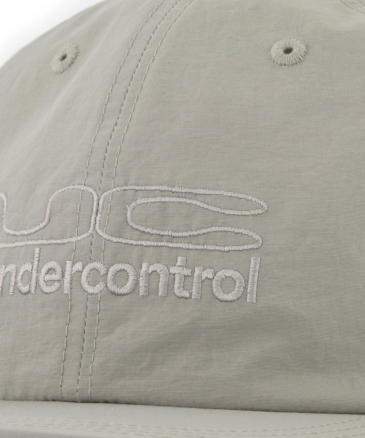 언더컨트롤(UNDERCONTROL) 여름 나일론 평챙 스냅백 남녀공용 야구모자 UC LINE DUPLEX / NYLON F B / O GREY