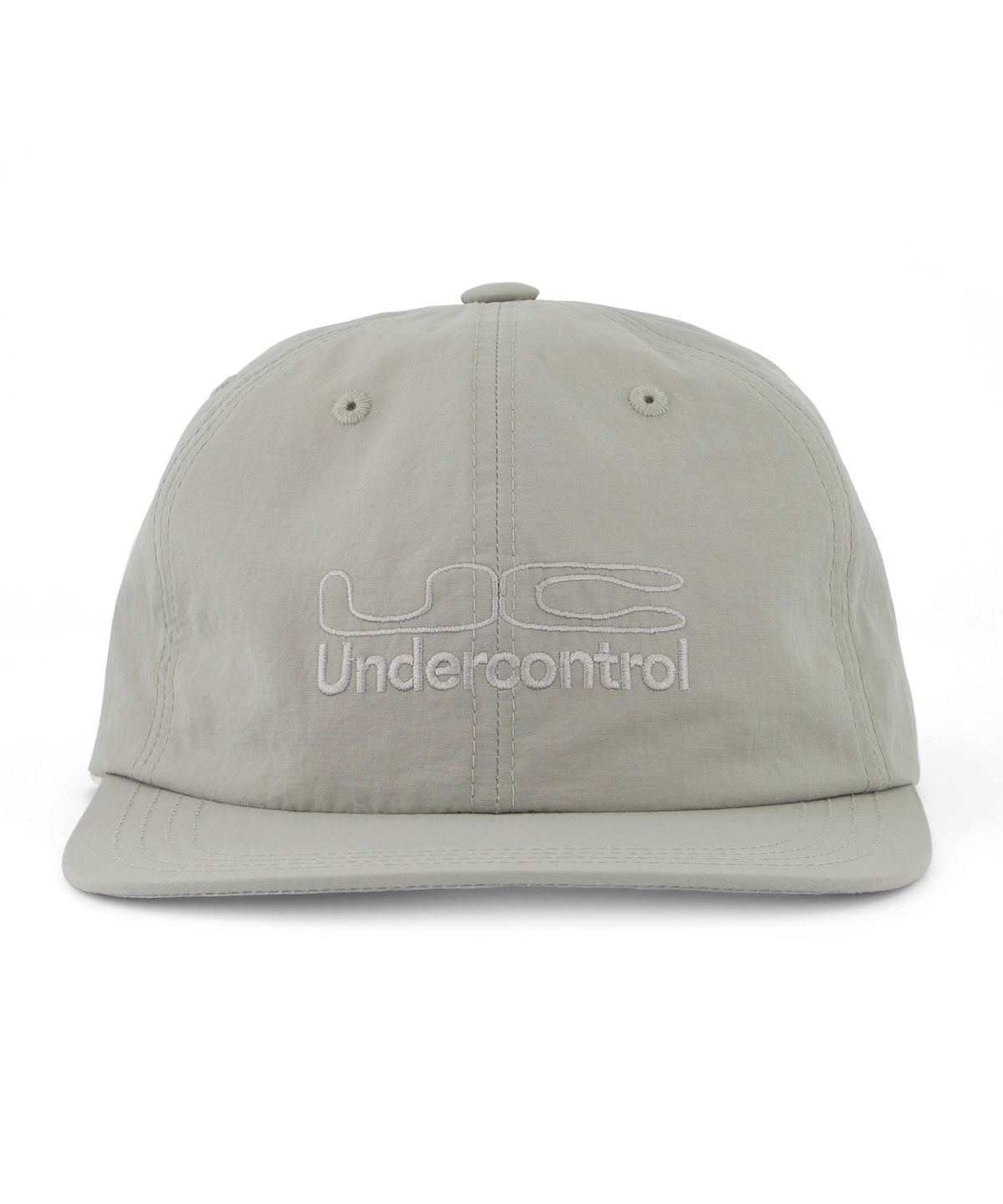 언더컨트롤(UNDERCONTROL) 여름 나일론 평챙 스냅백 남녀공용 야구모자 UC LINE DUPLEX / NYLON F B / O GREY