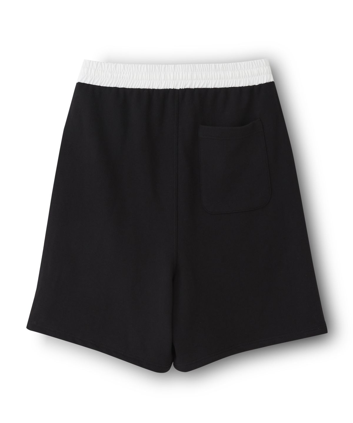 하이투(HYIIⁿ) UNISEX 칼라블럭 웨이스트밴드 스웻쇼츠 [블랙]