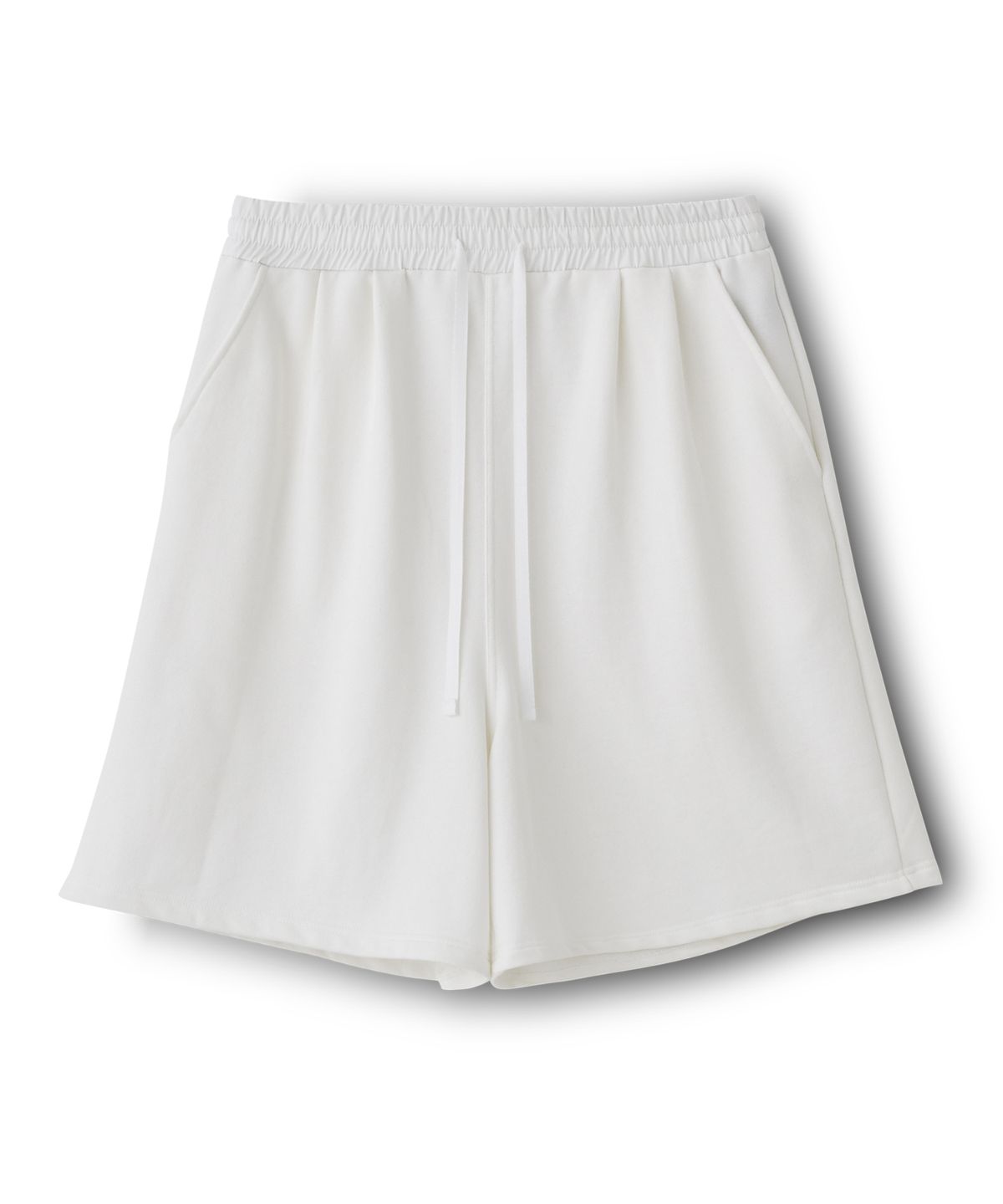 하이투(HYIIⁿ) UNISEX 칼라블럭 웨이스트밴드 스웻쇼츠 [오프 화이트]