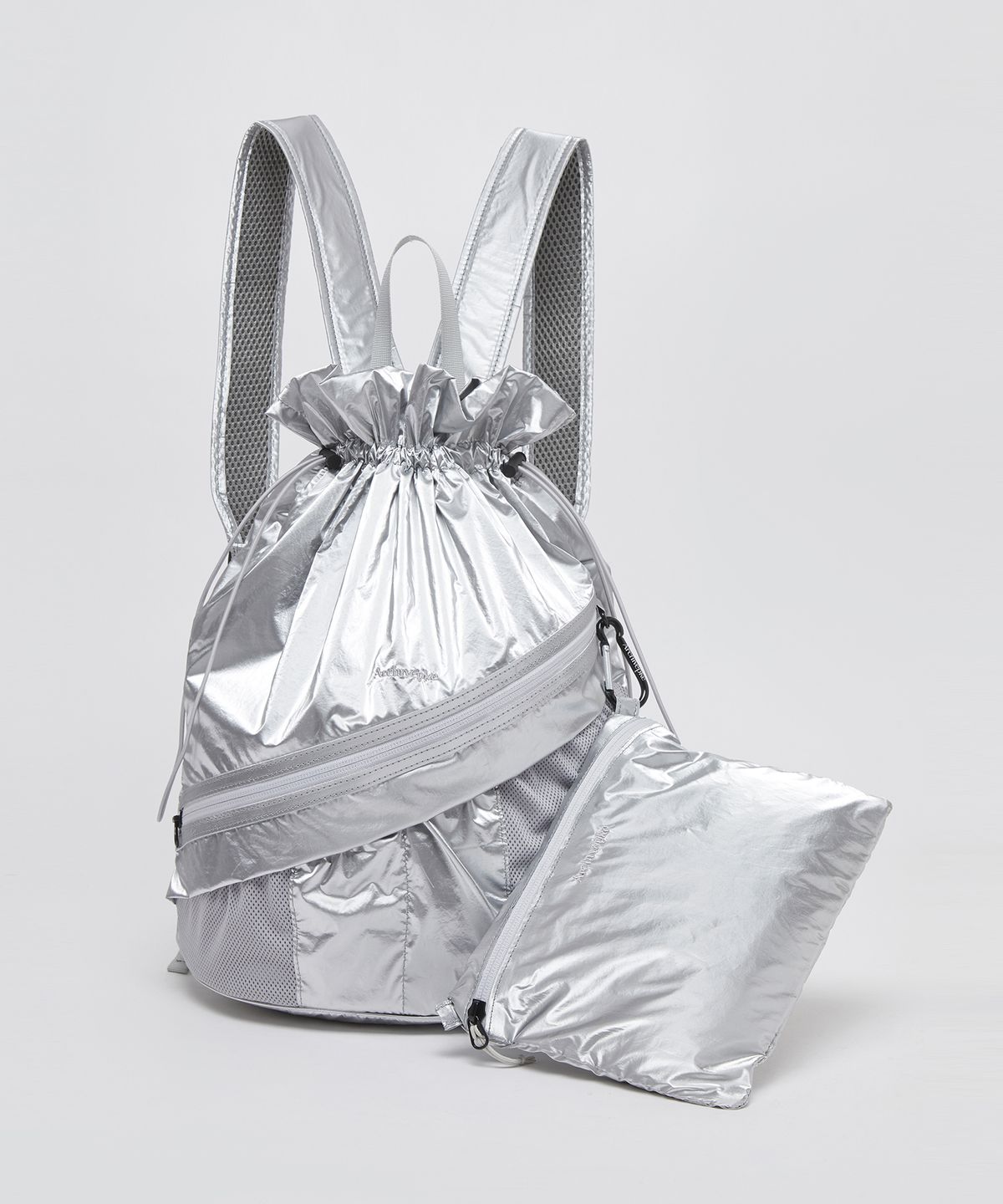 아카이브앱크(ARCHIVEPKE) Nylon day pack(Silver spoon)_OVBAX24104SIV